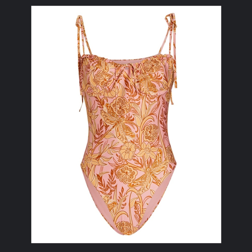 AGUA BY AGUA BENDITA
Ebano Tie-shoulder One-piece Swimsuit